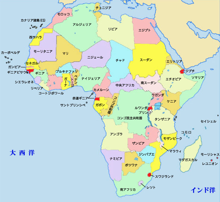 アフリカ　地図