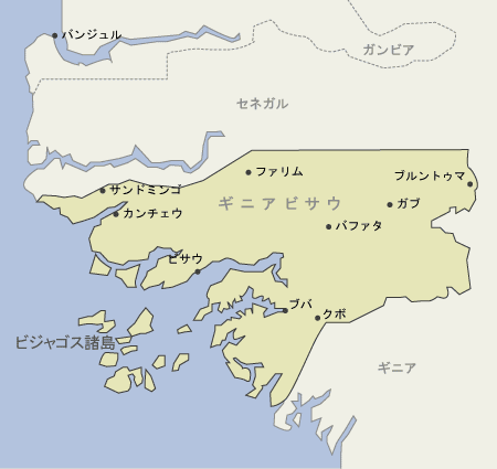 ギニアビサウ　地図