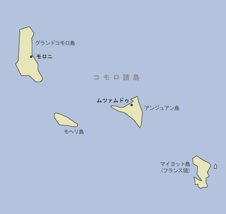 コモロ　地図