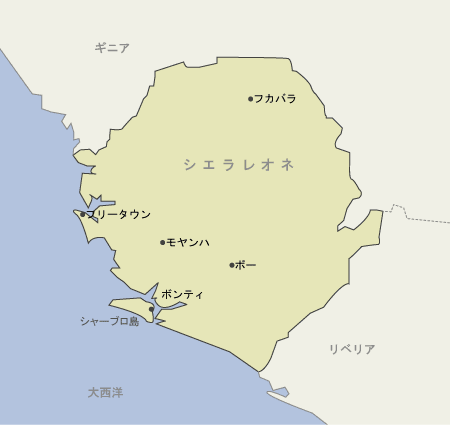 シエラレオネ　地図