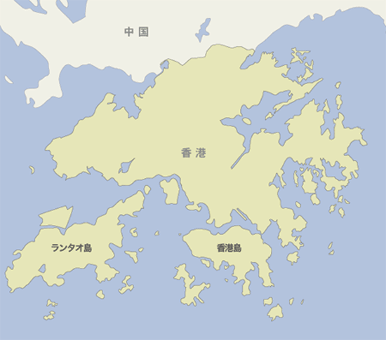 香港　地図