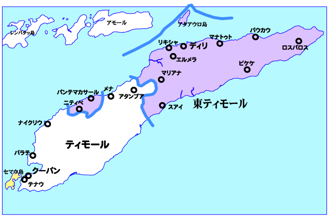 東ティモール　地図/