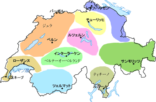 スイス 地図