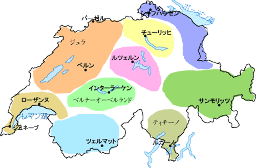 スイス　地図