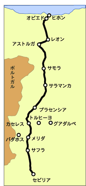 銀の道地図