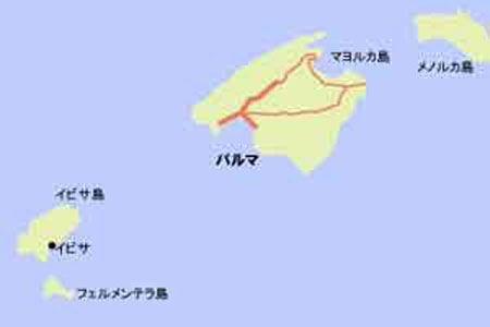バレアレス諸島地図