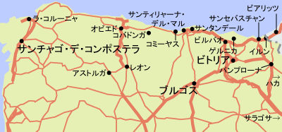 北部地方地図