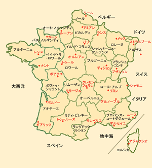 フランス地図