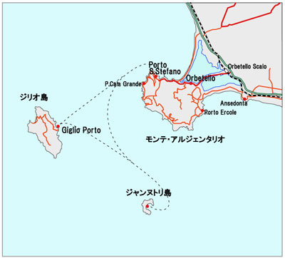 モントアルジェンティーナ地図