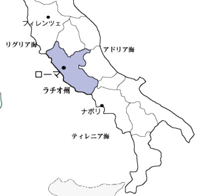 ローマ近郊　地図