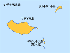 マデイラ諸島地図