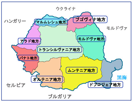 ルーマニアの州地図