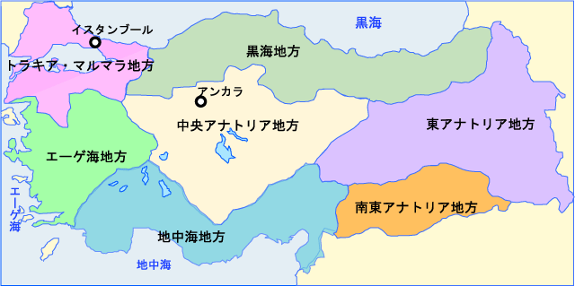 トルコ　地図