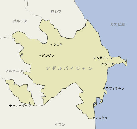 アゼルバイジャン地図