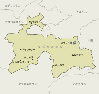 タジキスタン地図